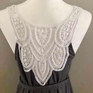 Maxi Dress with Crochet Back